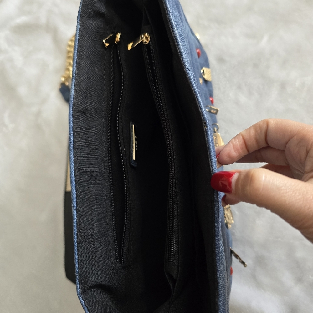 Aldo Stylish Blue Handbag